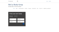 Desktop Screenshot of mccoyrealtygroup.com