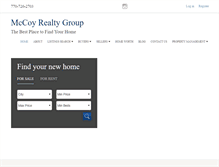 Tablet Screenshot of mccoyrealtygroup.com